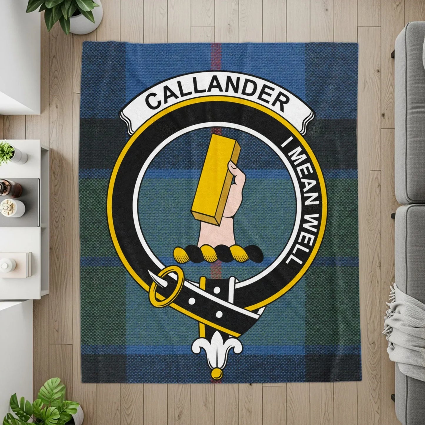 Callander I Mean Well Tartan Plaid Blanket product