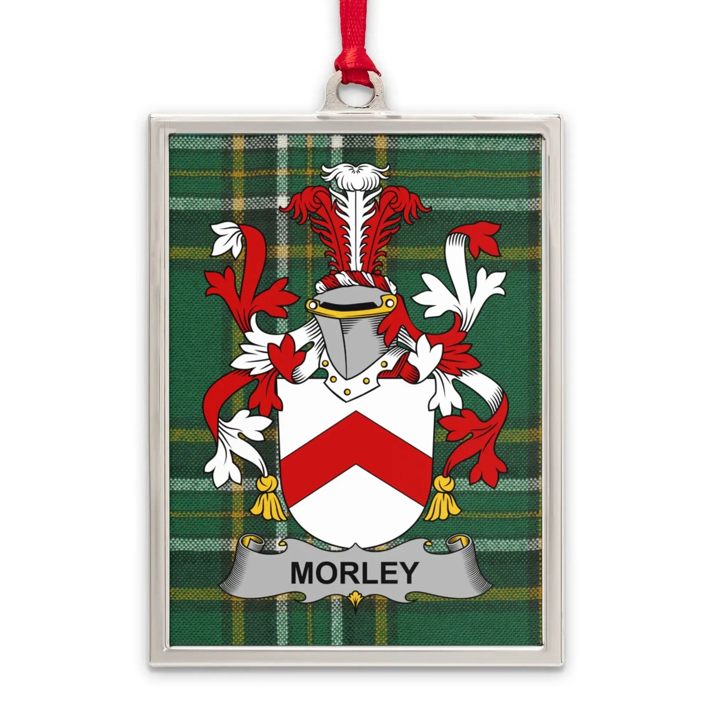 Family Crest Morley Plaid Pattern Ornament product type