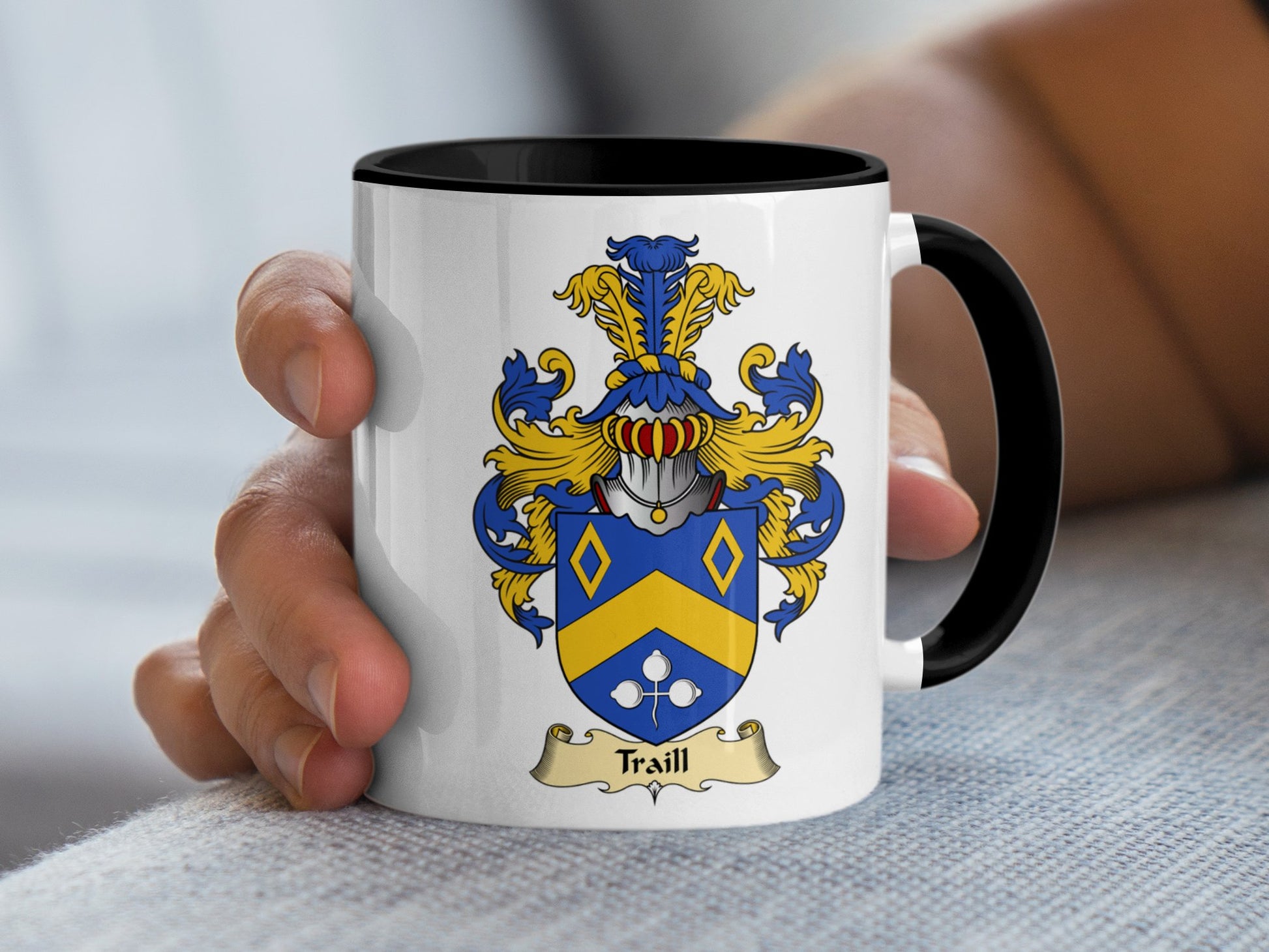 Clan Traill Scottish Coat of Arms Mug - Living Stone Gifts