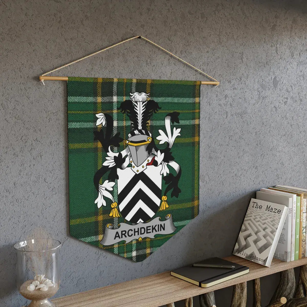 Green Tartan Archdekin Crest Wall Hanging product