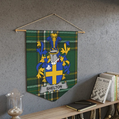 Family Crest Wall Tapestry Personalized Shelton product type