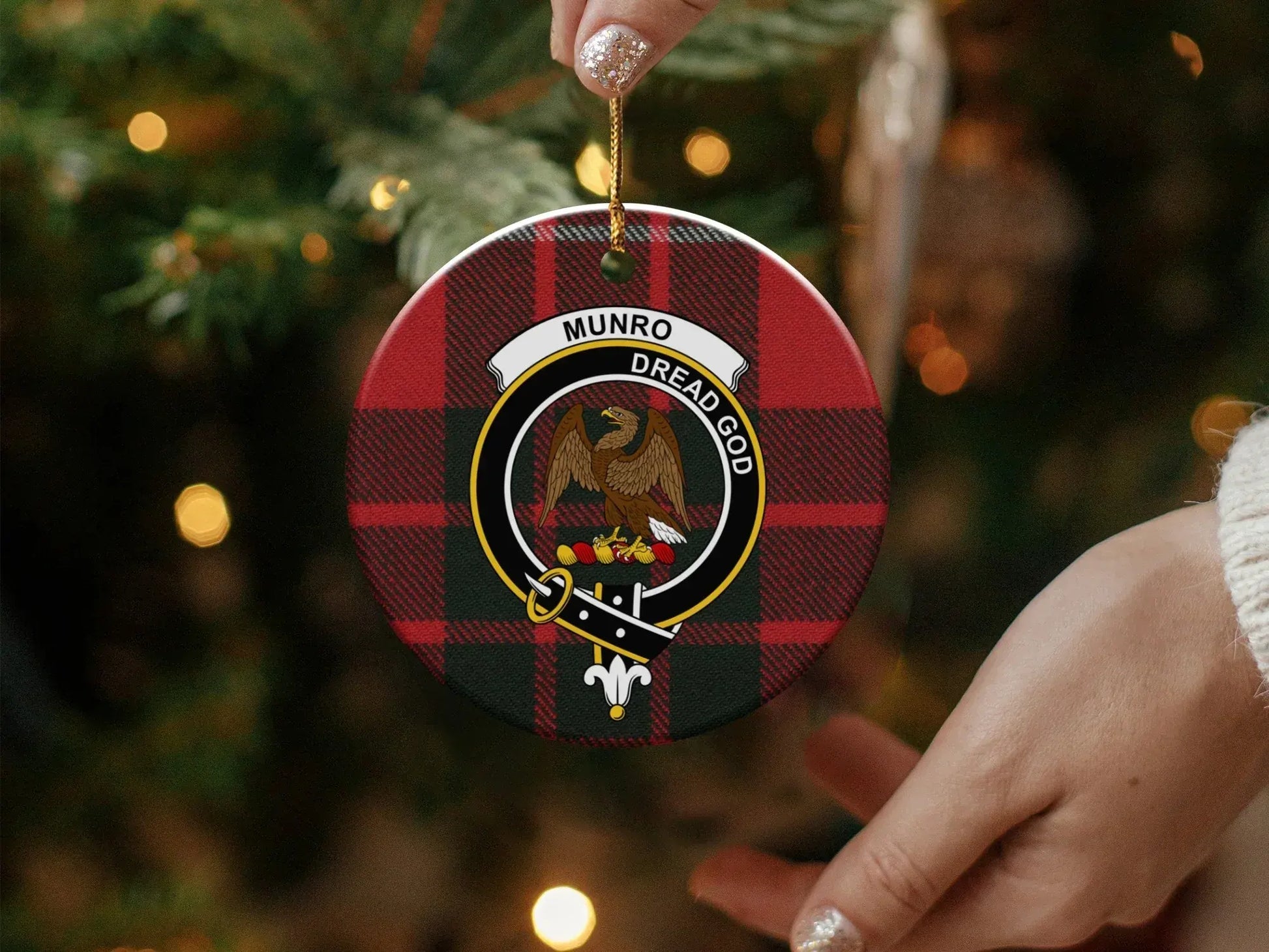 Munro Dread God Round Christmas Ornament product type