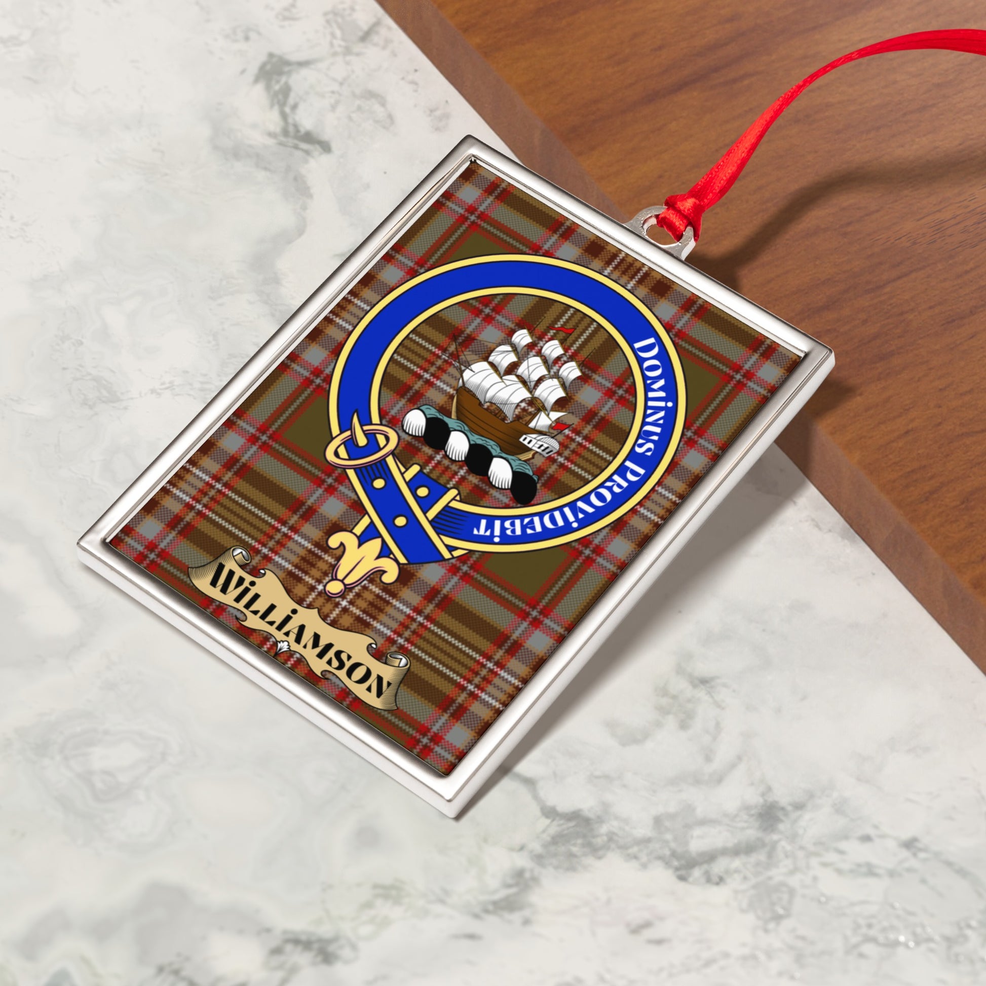 Williamson Clan Plaid Pattern Hanging Ornament product