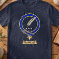 Scougall Scottish clan crest T-shirt in Navy
