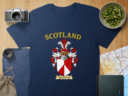 Scotland MacCarthy Crest Shield Graphic T-shirt product