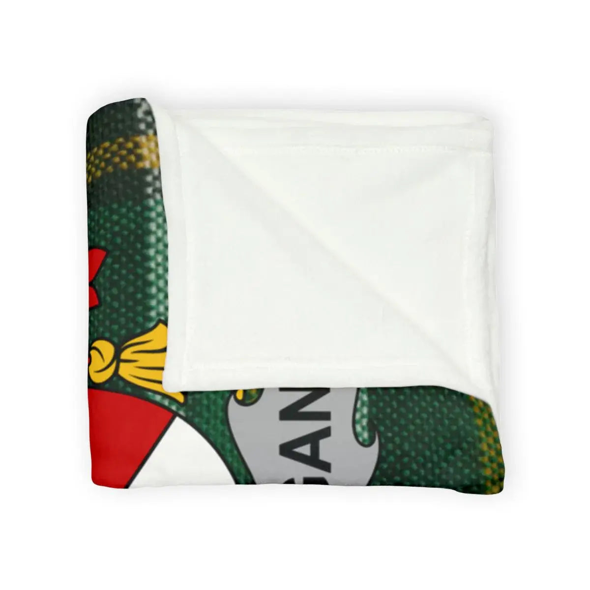 Personalized Name Crest Green Blanket product