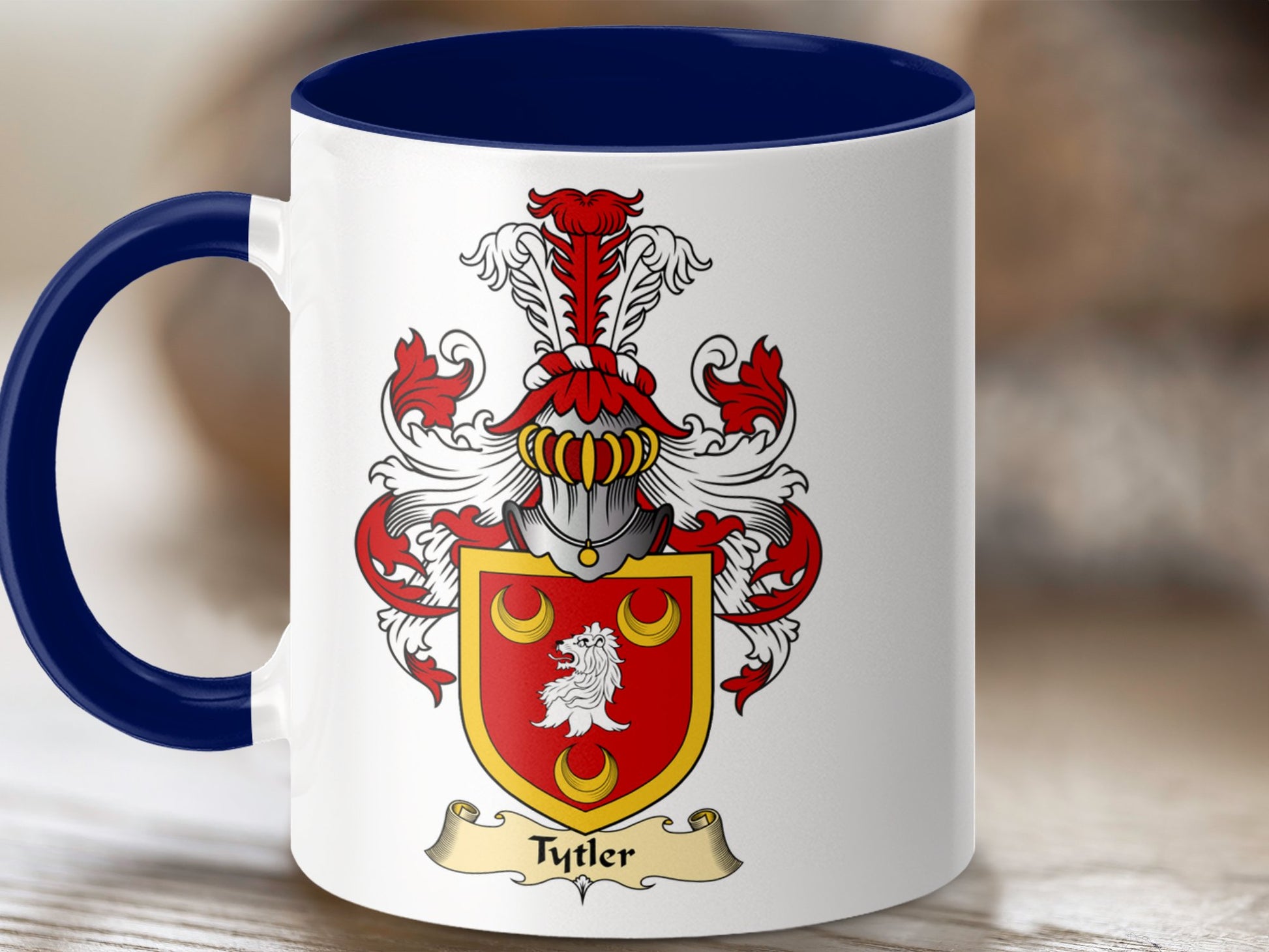 Clan Tytler Scottish Coat of Arms Family Emblem Mug - Living Stone Gifts