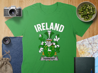 Ireland Hennessy Family Crest T-Shirt