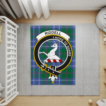Riddell I Hope To Share Blue and Green Plaid Mat product
