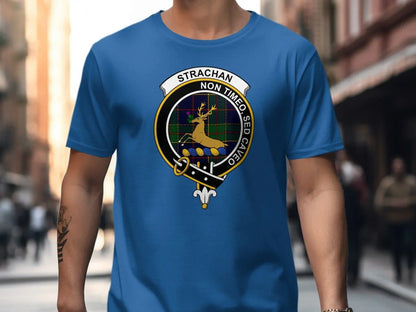 Strachan Clan Crest Non Timeo Sed Caveo Shirt product type