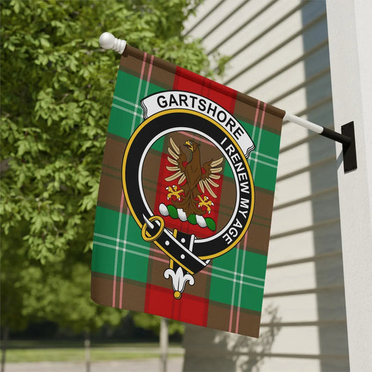 Gartshore Tartan Crest Flag Garden Decor product