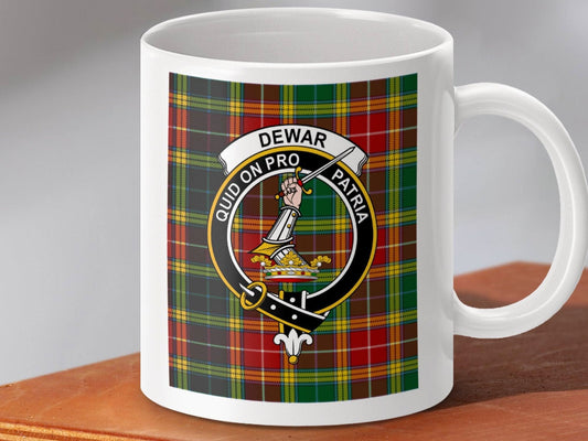 Clan Dewar Quid On Pro Patria White Mug product type