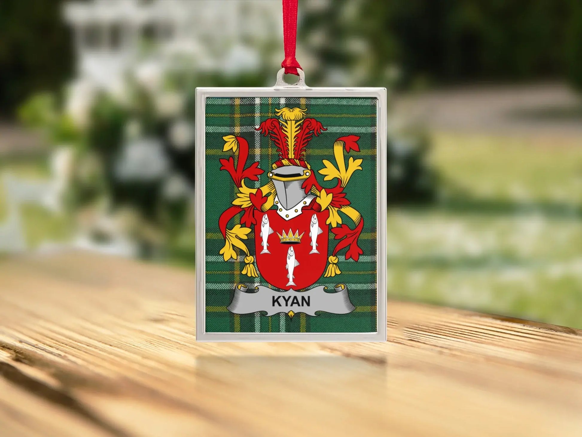 Kyan Family Crest Personalized Ornament product type