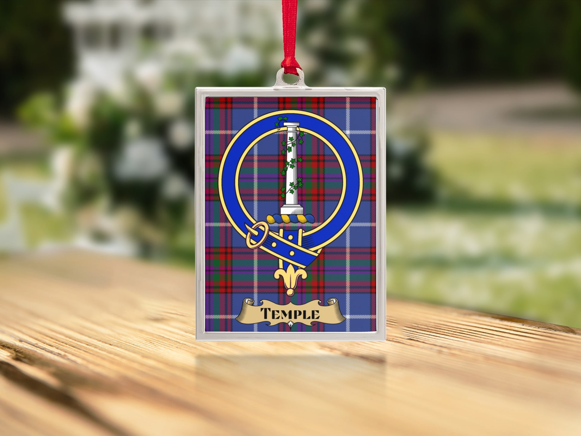 Scottish Tartan Clan Crest Hanging Ornament product