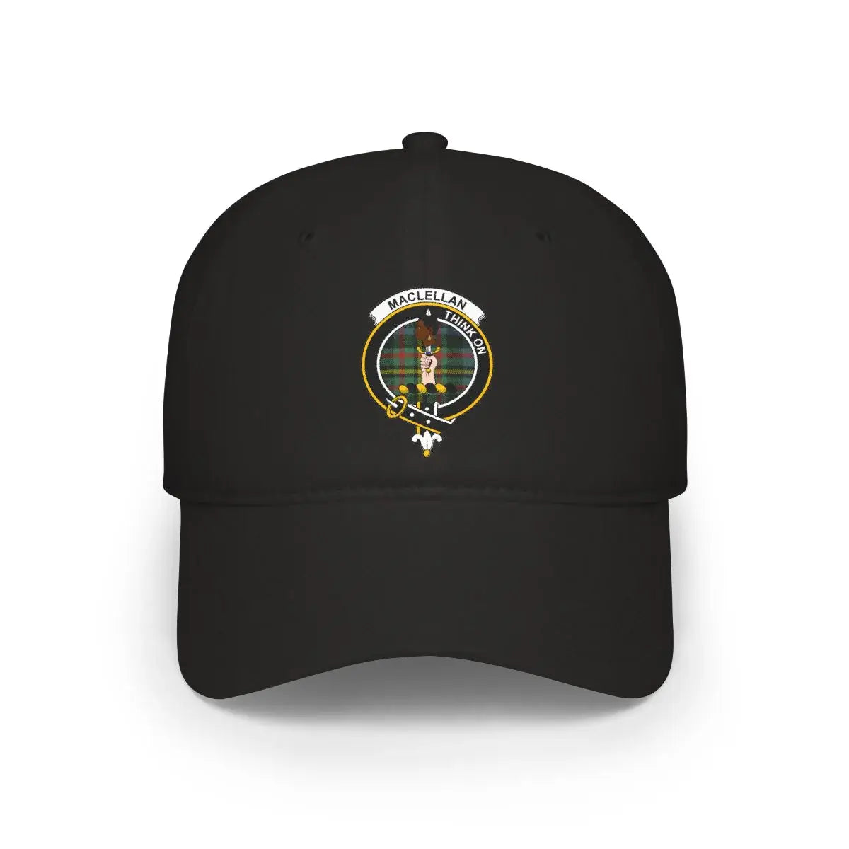 MacLellan Thikxon Crest Clan Black Embroidered Hat