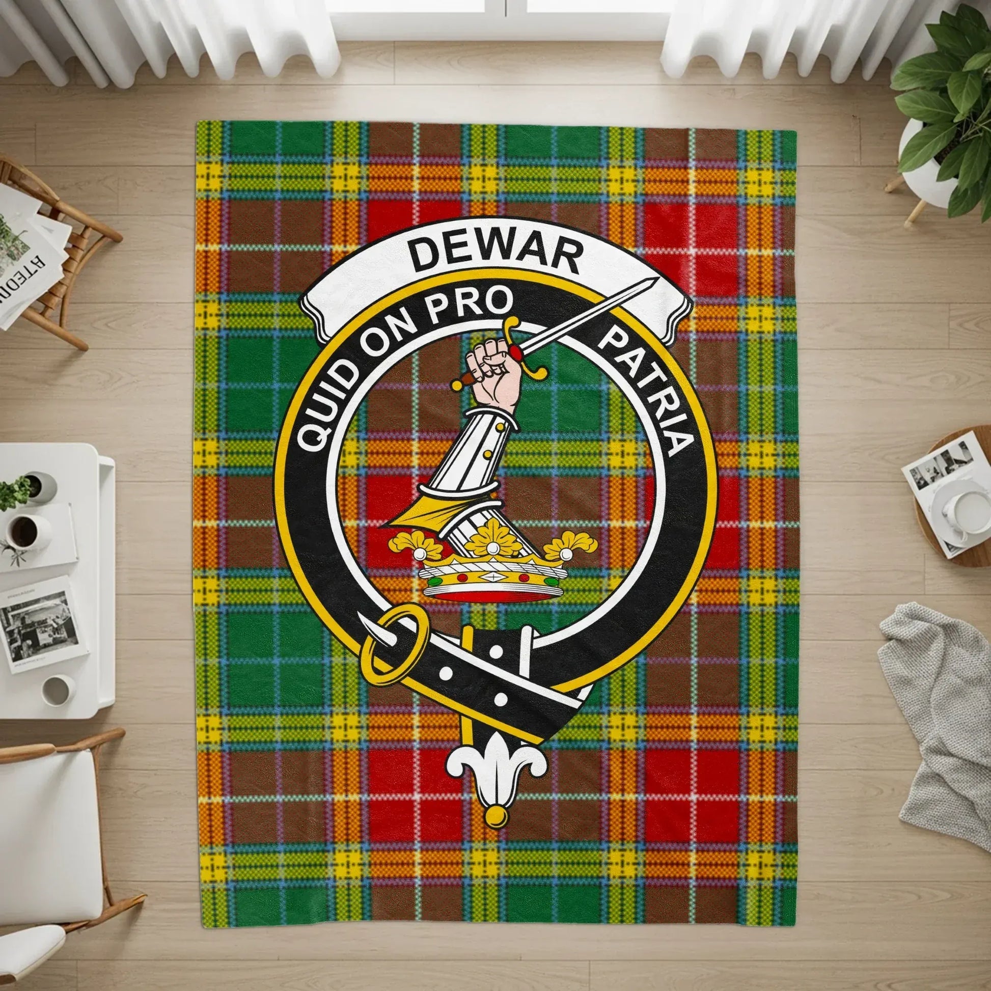 Dewar Quid On Pro Patria Plaid Pattern Rug product