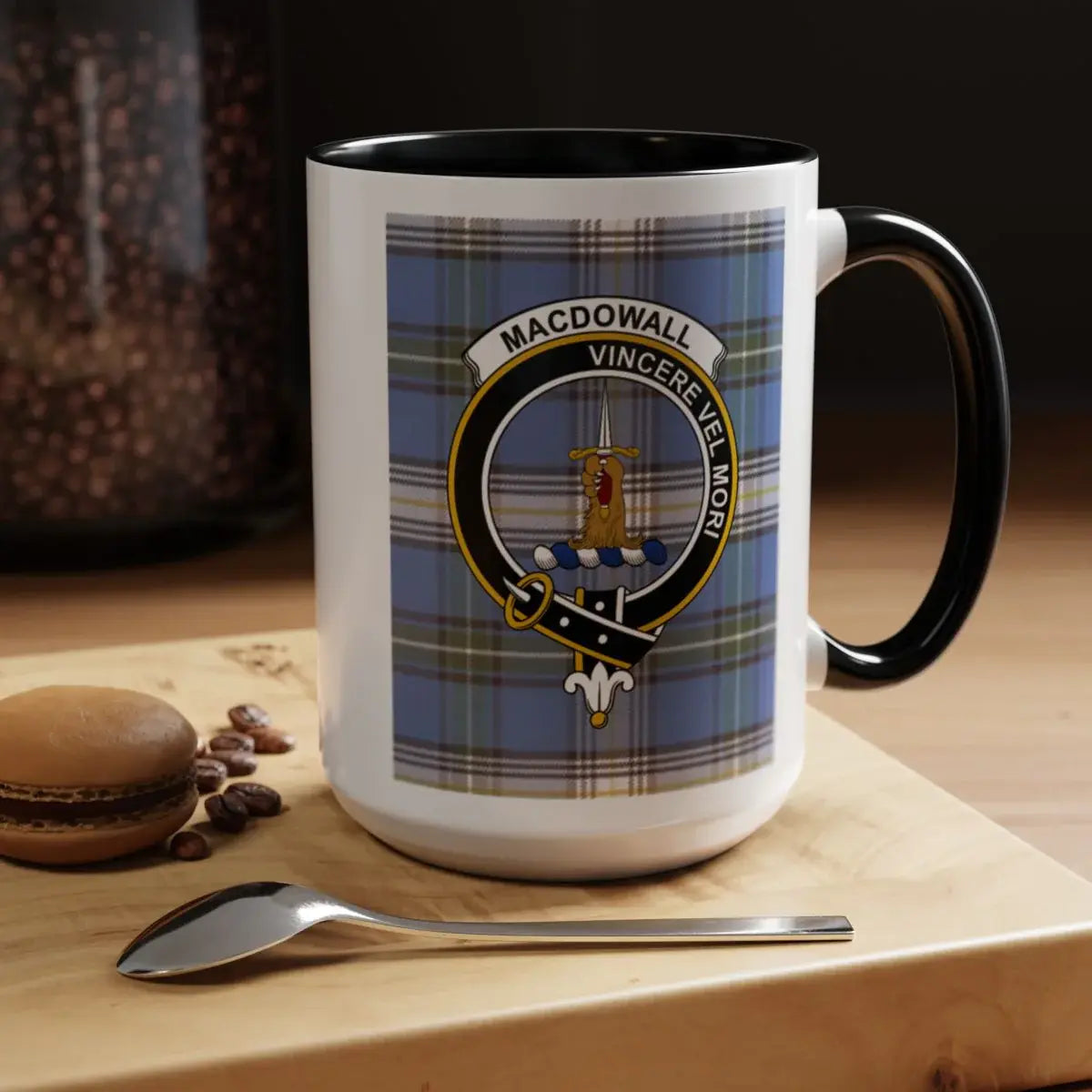 Macdowall Vincere Vel Mori Clan Crest Mug