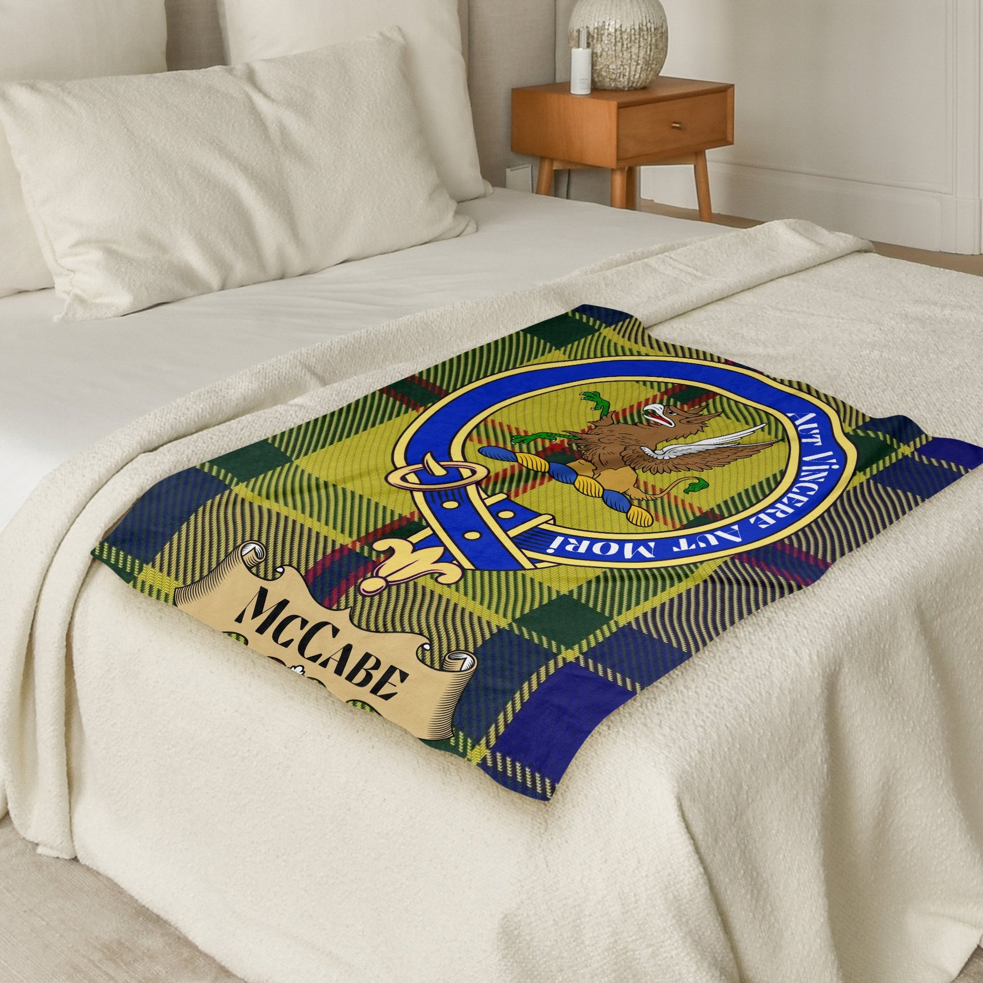 Scottish Clan McCabe Tartan Throw Blanket - Living Stone Gifts