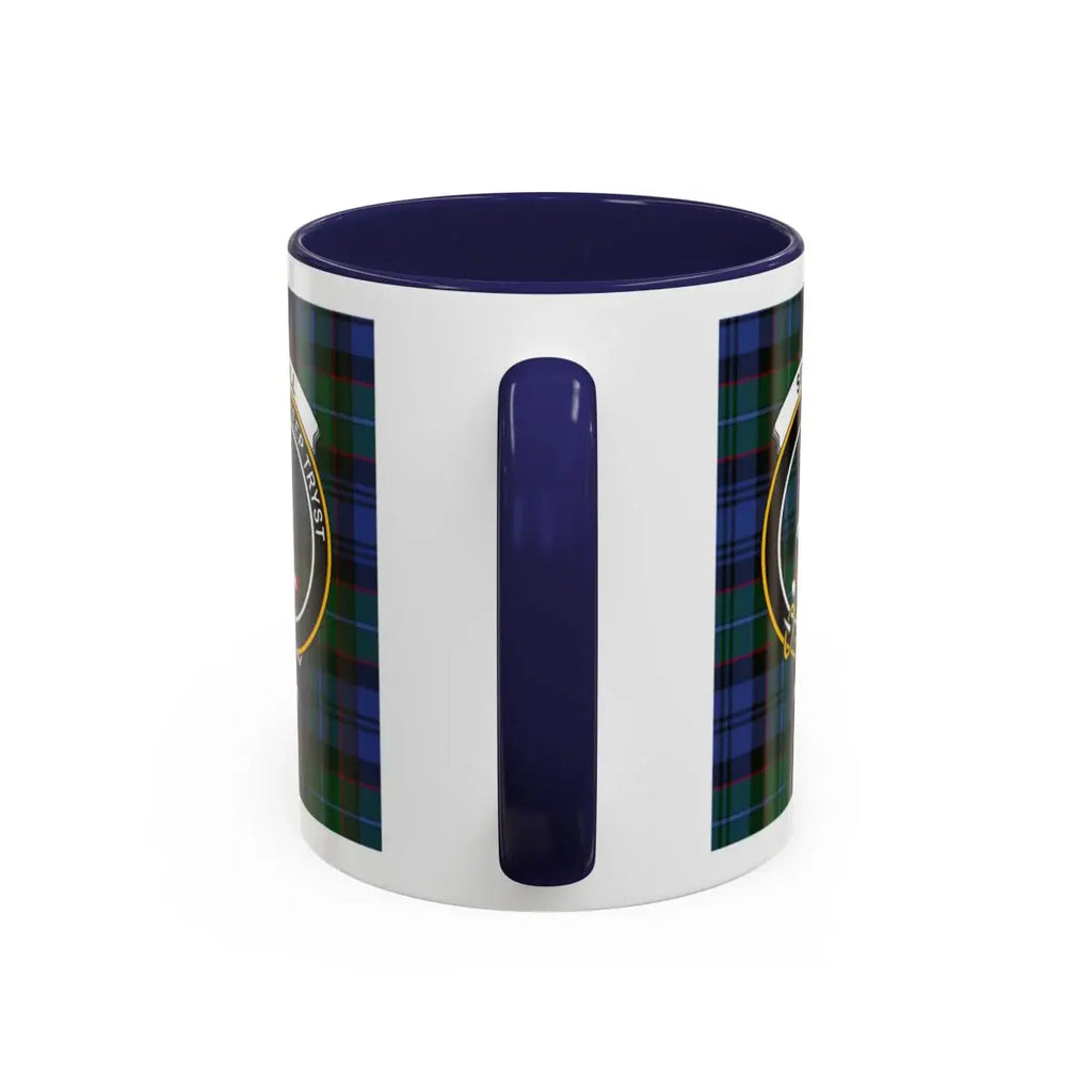 Sempill clan crest mug shown in 11 oz and 15 oz sizes