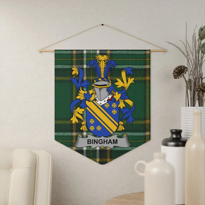 Family Crest Personalized Tartan Hanging Wall Banner product