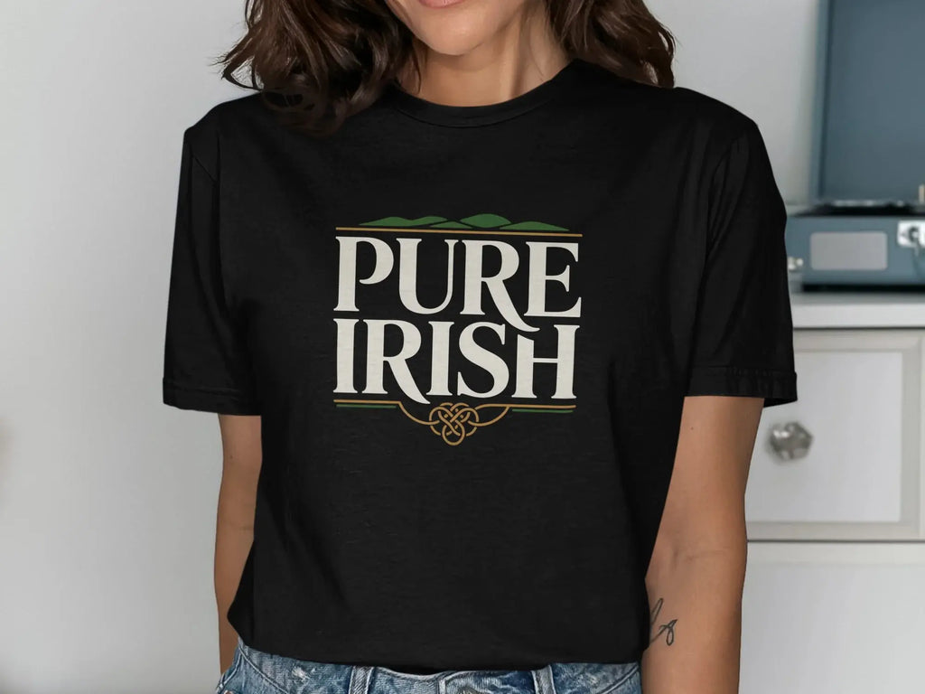 Pure Irish Graphic T-Shirt with Celtic Knot Design