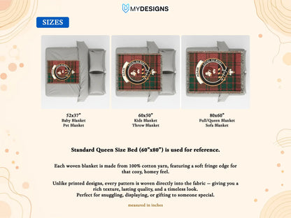 Adair Loyal Au Mort Clan Crest Woven Blanket