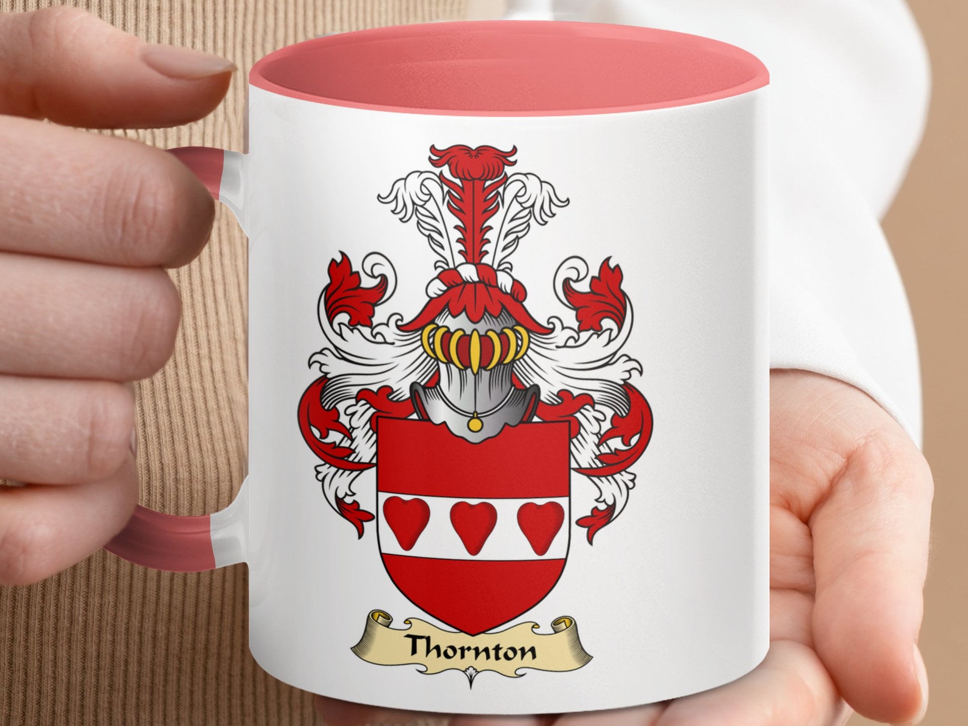 Thornton Clan Scottish Coat of Arms Mug - Living Stone Gifts