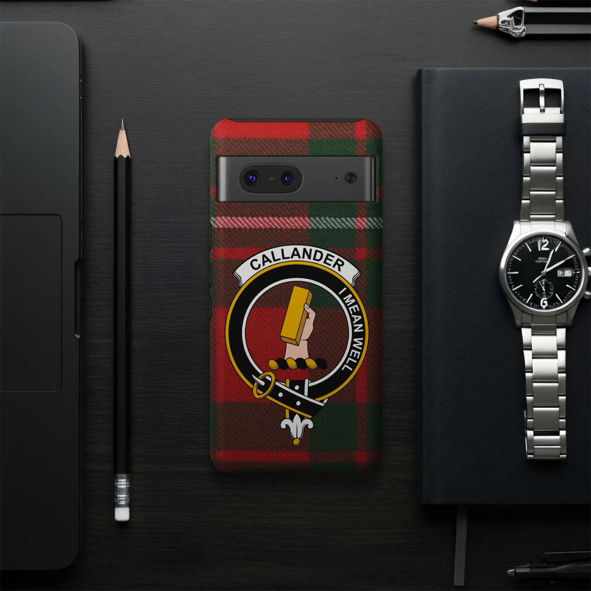 Callander I Mean Well Clan Tartan Phone Case