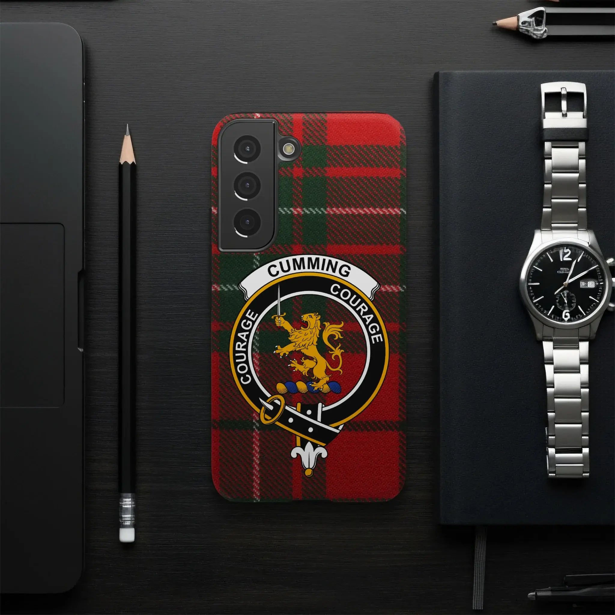 Cumming Courage Clan Tartan Design Phone Case