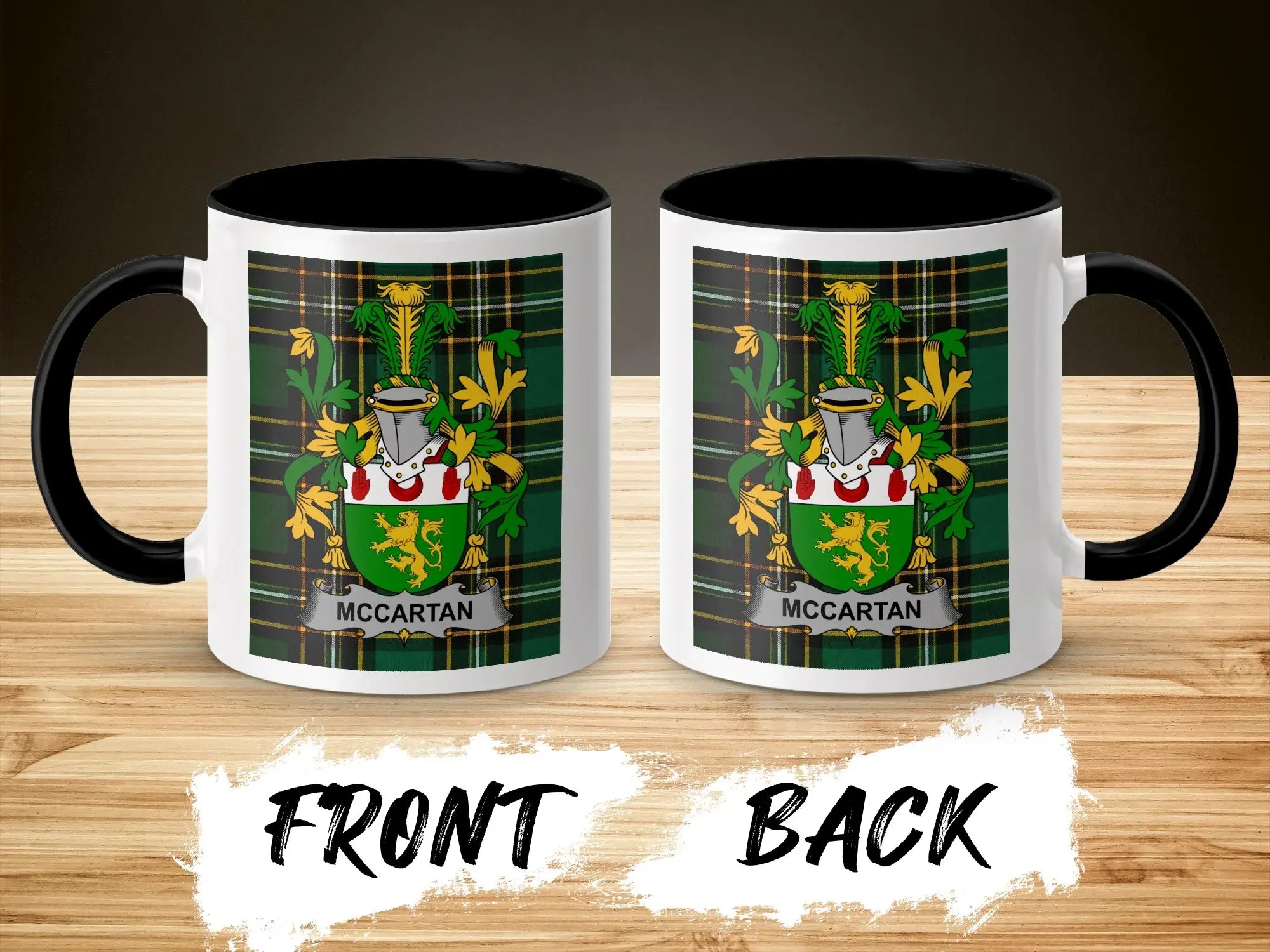 McCartan Irish National Tartan ceramic accent mug