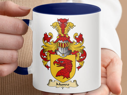 Munro Scottish Clan Surname Coat of Arms Mug - Living Stone Gifts