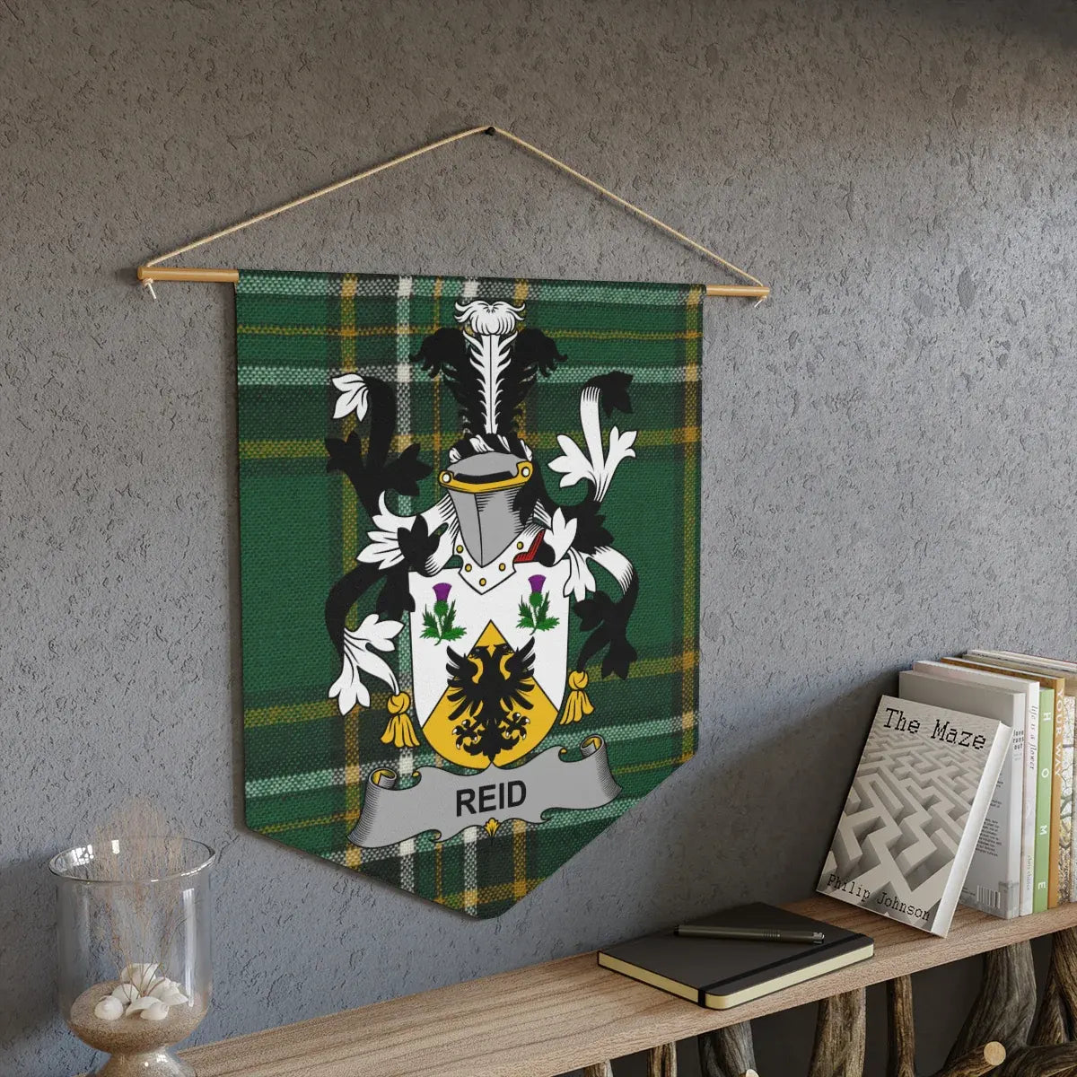 Family Plaid Shield Design Personalized Home Decor product type