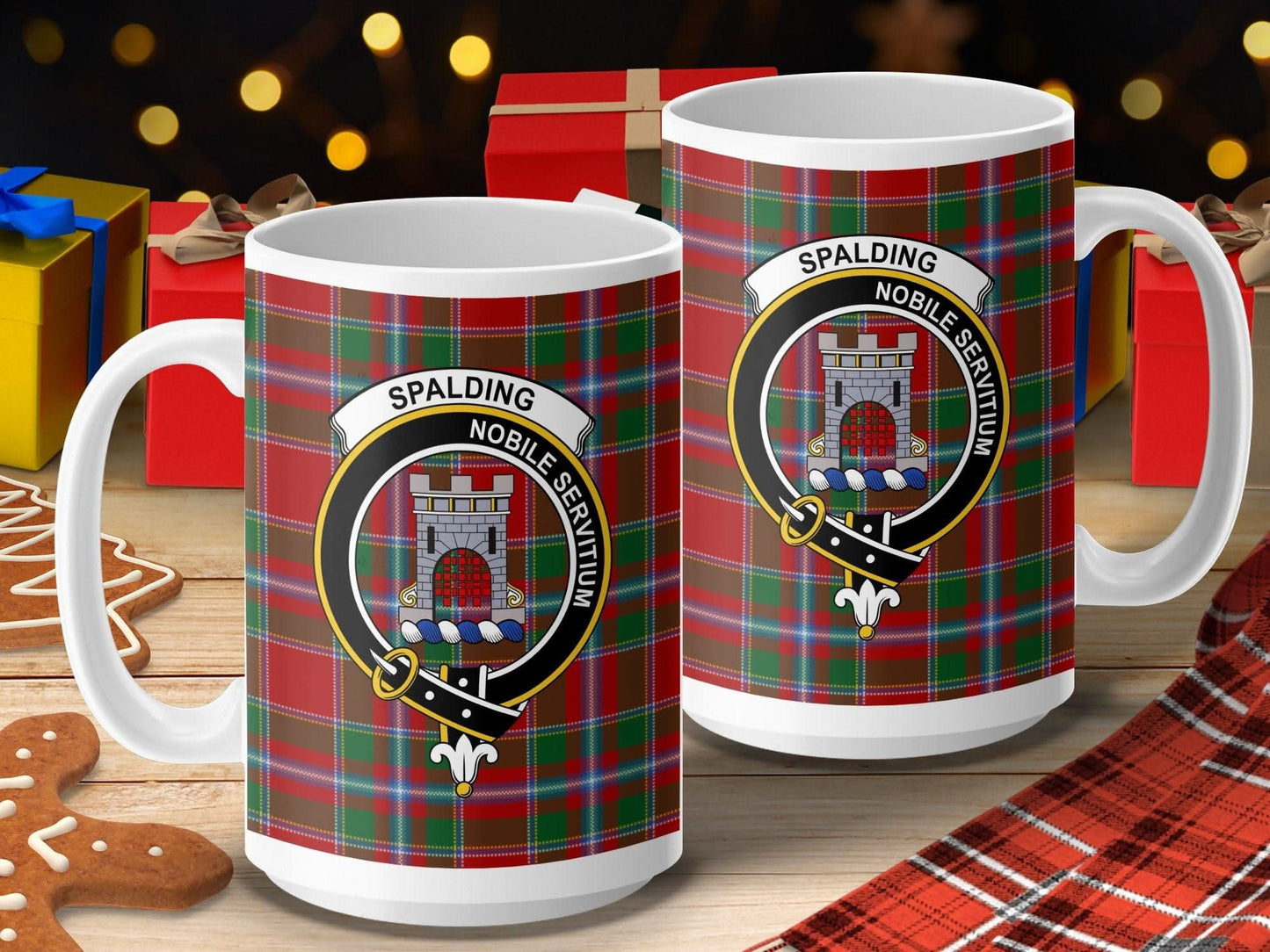 Spalding Tartan Crest Coffee Mug Christmas Gift product