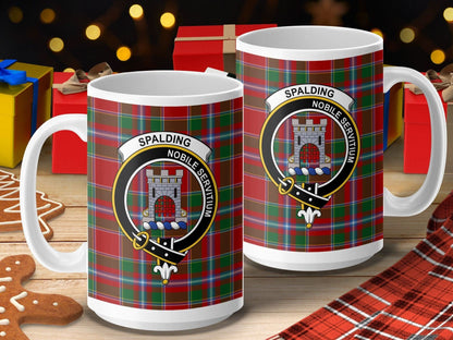 Spalding Tartan Crest Coffee Mug Christmas Gift product