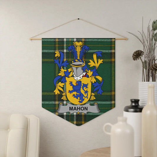 Mahon Family Crest Tartan Display Wall Hanging product