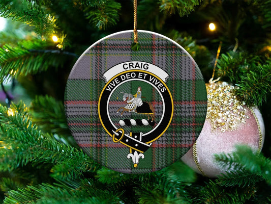 Craig Clan Crest Christmas Ornament product type