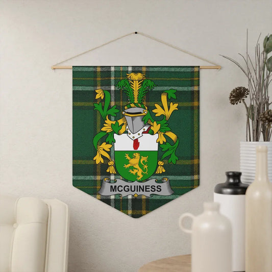 McGuinness Family Crest Tartan Wall Hanging product type