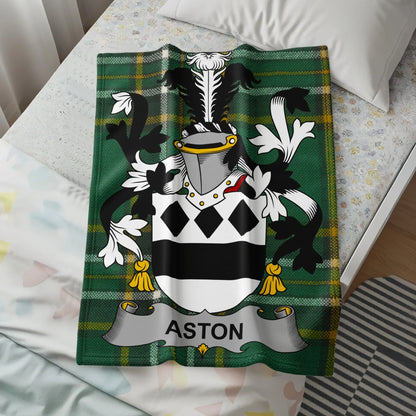 Aston Family Crest Design Cozy Blanket product