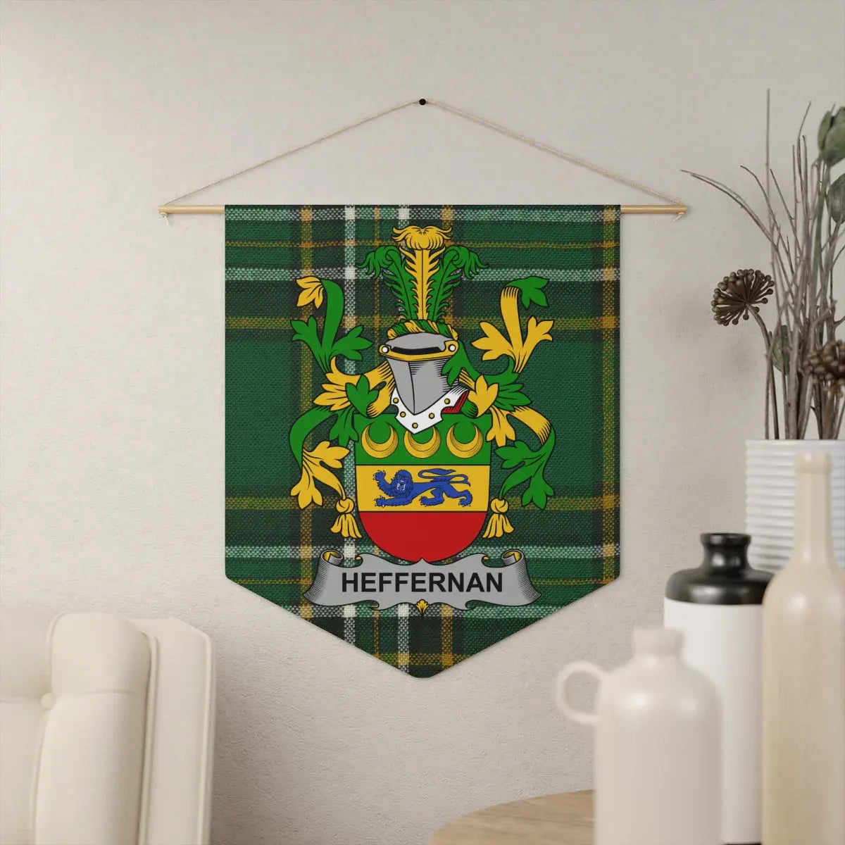 Personalized Family Crest Banner Wall Decor Product
