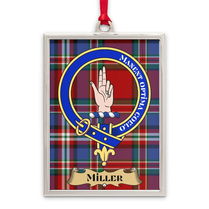 Miller Clan Crest Tartan Plaid Design Christmas product type