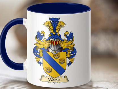 Wabic Scottish Family Crest Coat of Arms Mug - Living Stone Gifts