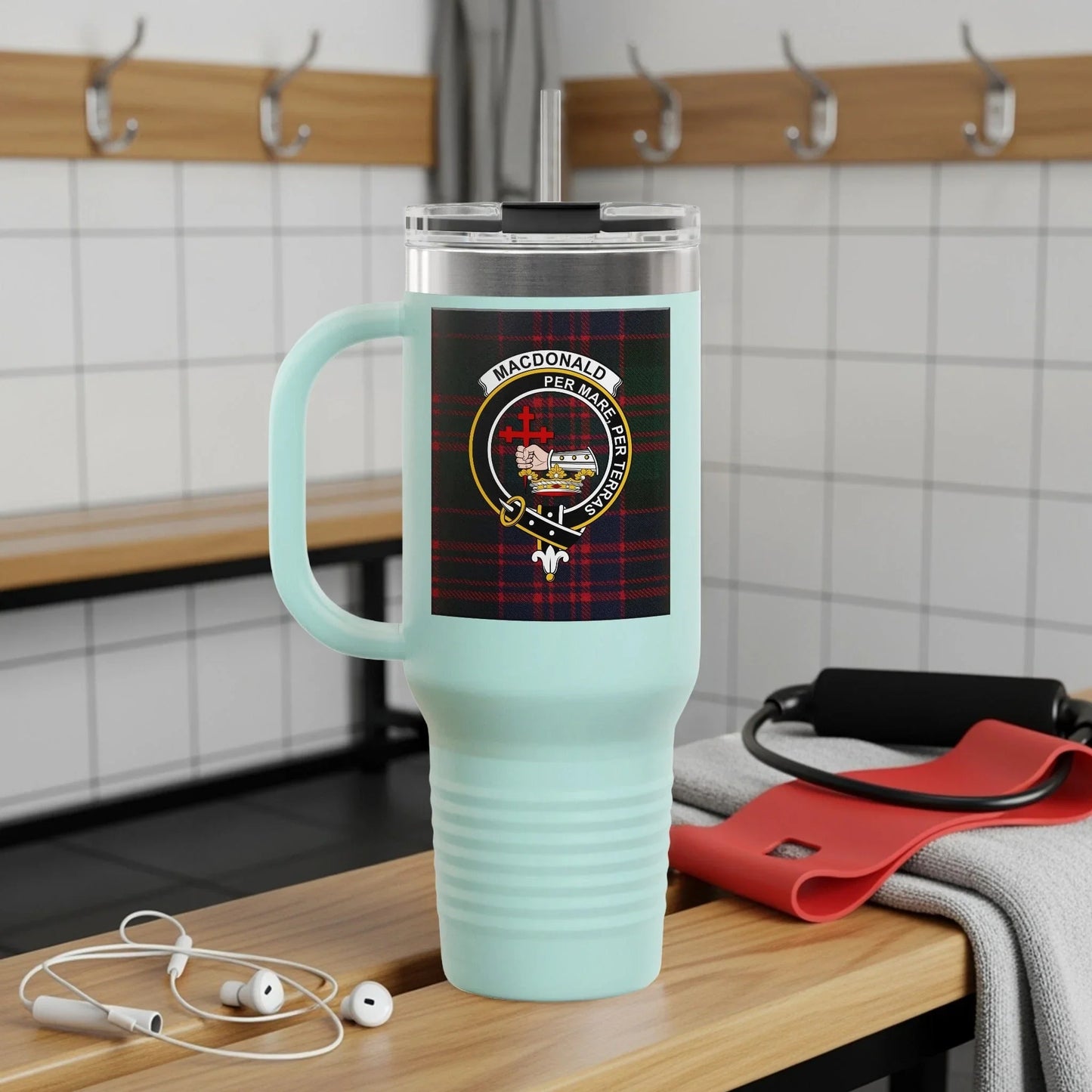 Stylish Clan Macdonald Tartan Insulated Mug product type