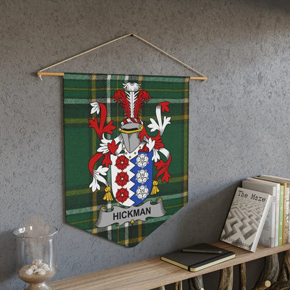 Personalized Coat of Arms Wall Banner Hickman Product