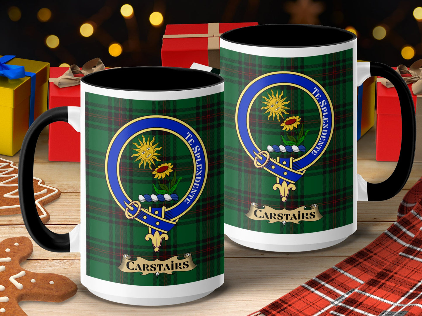 Clan Carstairs Scottish Tartan Crest Mug - Living Stone Gifts