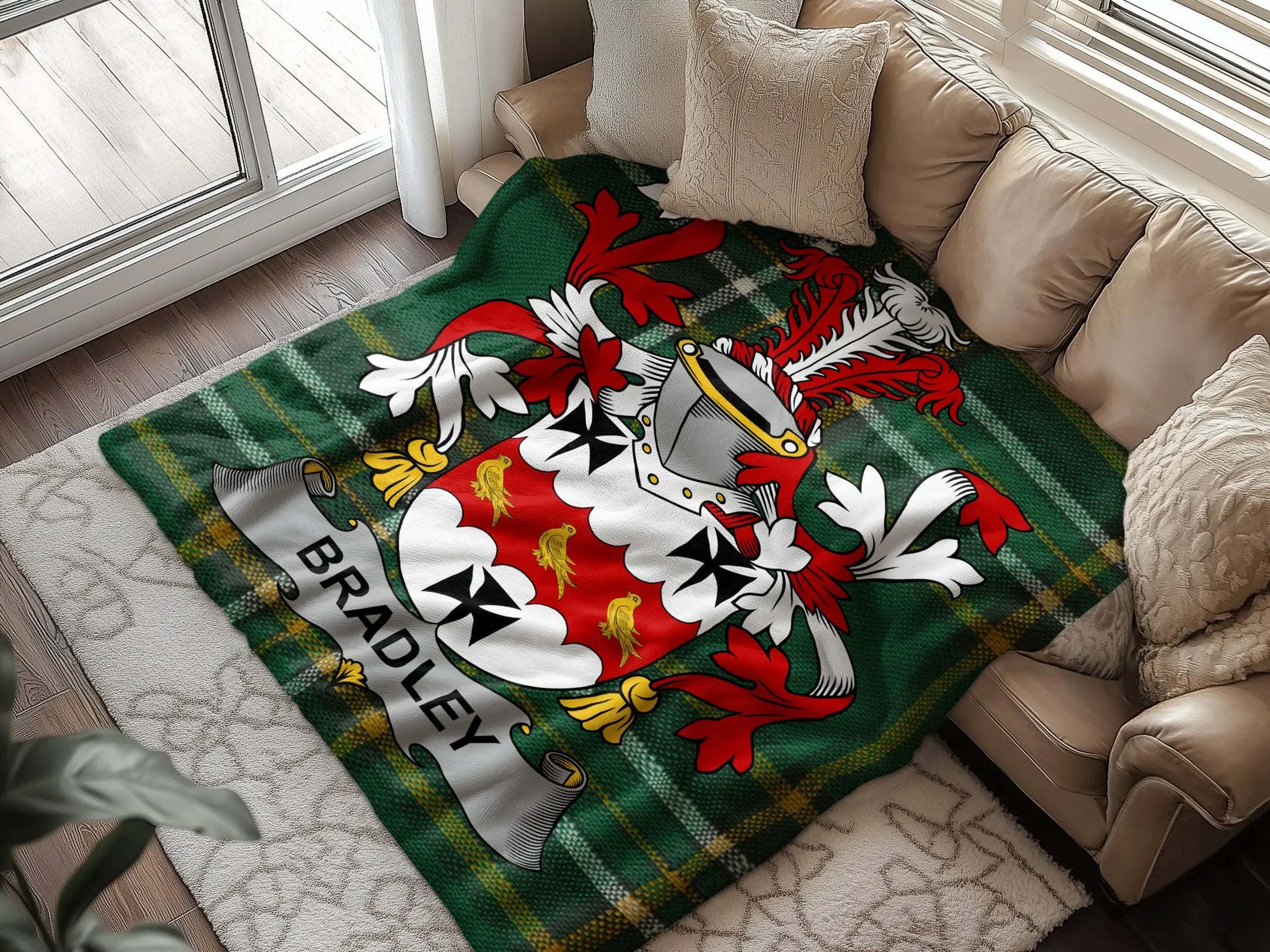 Personalized Family Crest Blanket product