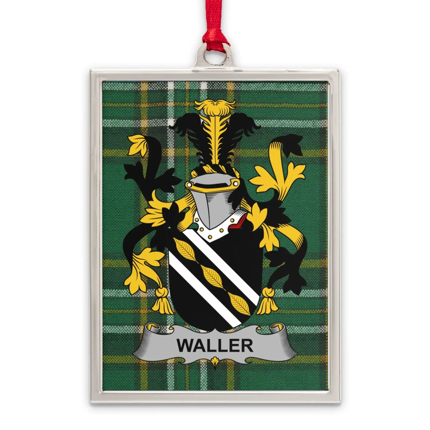 Waller Coat of Arms Display Plaque for Unique Product