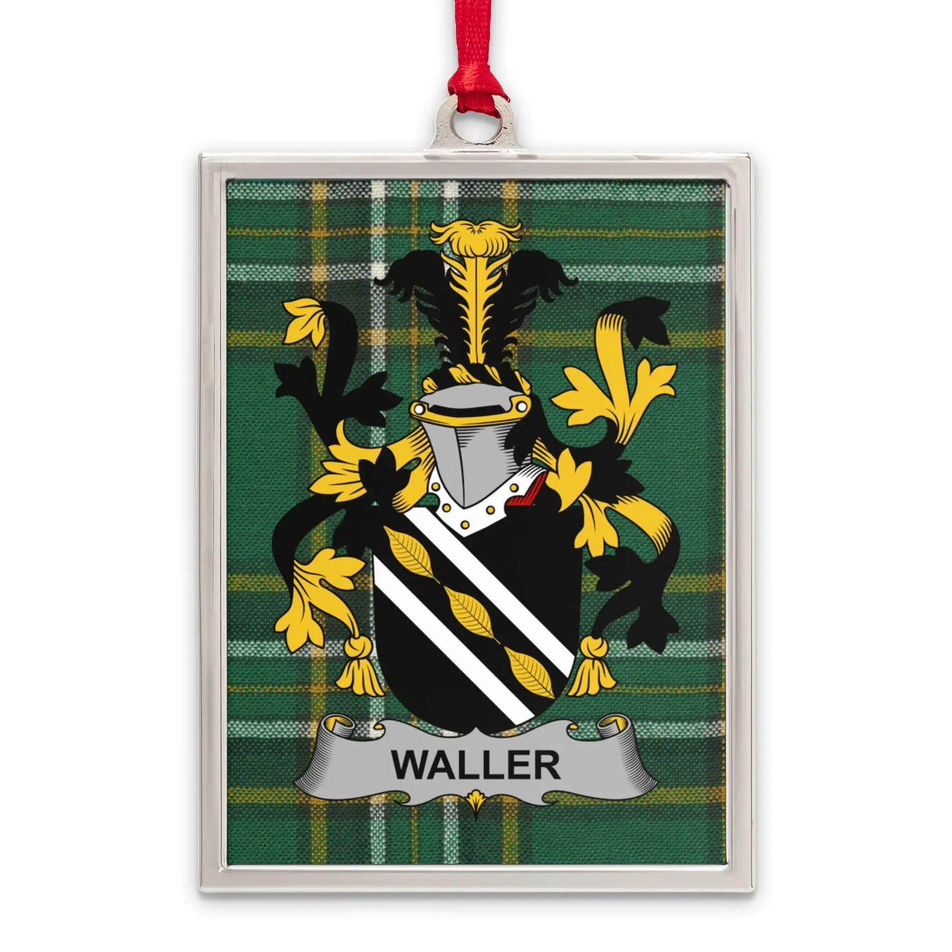 Waller Coat of Arms Display Plaque for Unique Product