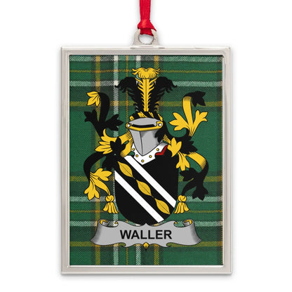 Waller Coat of Arms Display Plaque for Unique Product