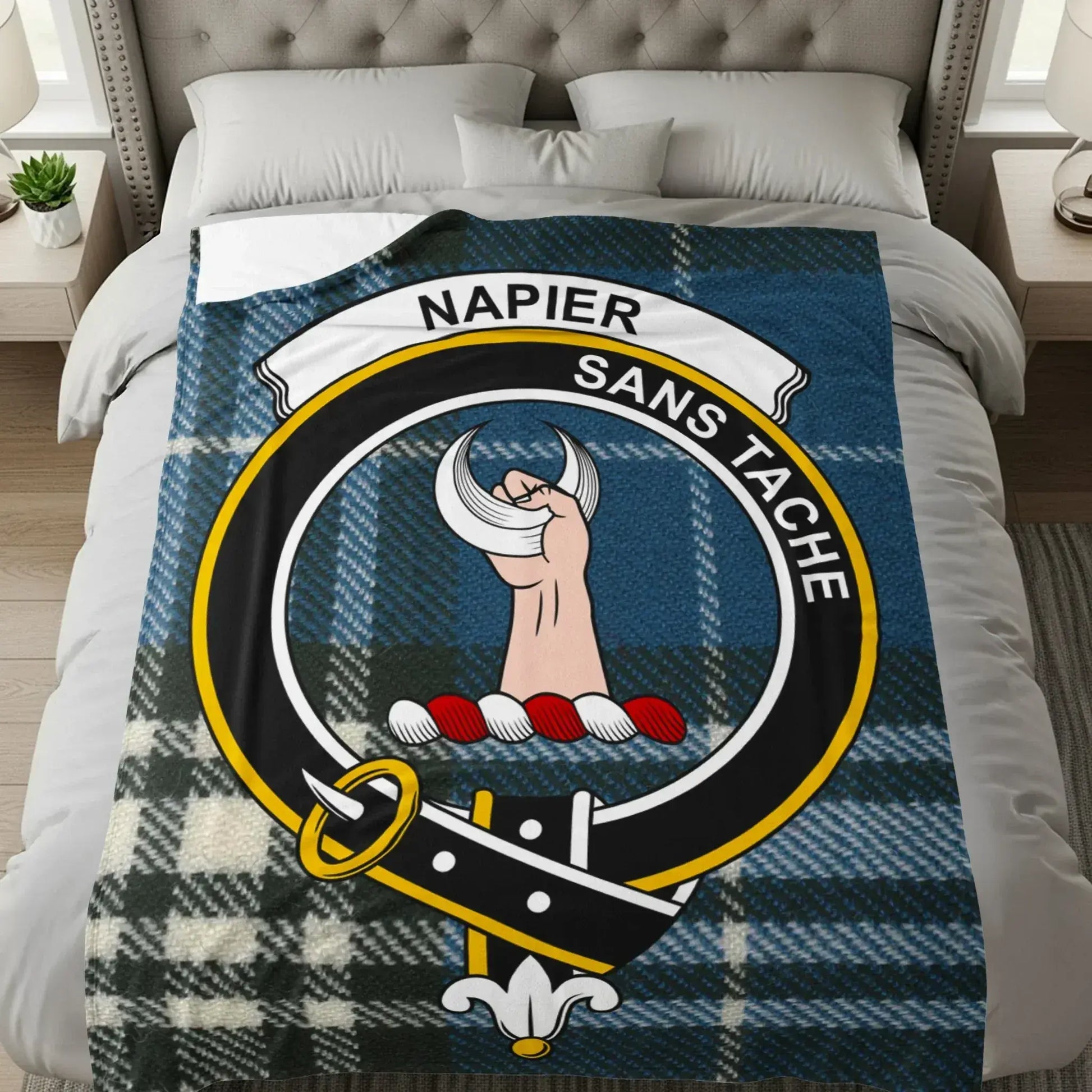 Scottish Clan Crest Badge Blanket with Unique Design product type