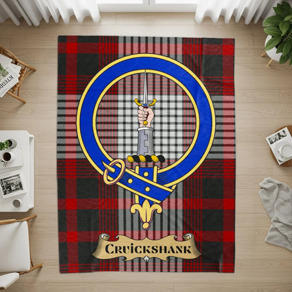 Bold Cruickshank Crest and Plaid Decorative Rug product type